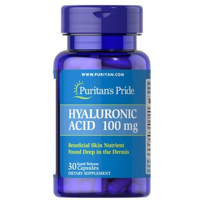 Puritan's Pride Hyaluronic Acid 100 mg 30 капс 17687 фото
