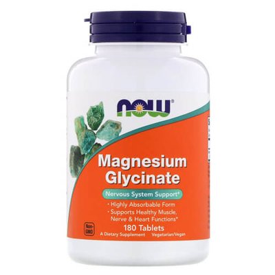 NOW Magnesium Glycinate 180 табл 1472 фото