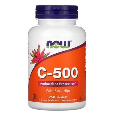 NOW Vitamin C-500 250 табл 1167 фото