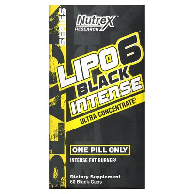 Nutrex Lipo-6 Black Intense Ultra Concentrate 60 капсул 156631 фото