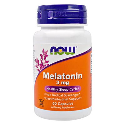 NOW Melatonin 3 mg 60 капс NOW-3255 фото