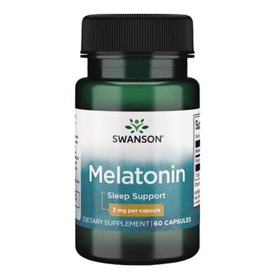 Swanson Melatonin 3 mg 60 капсул SW0498 фото