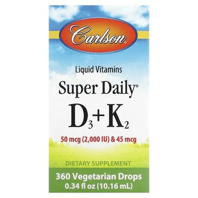 Carlson Liquid Super Daily D3+K2 10.16 ml CAR-10500 фото
