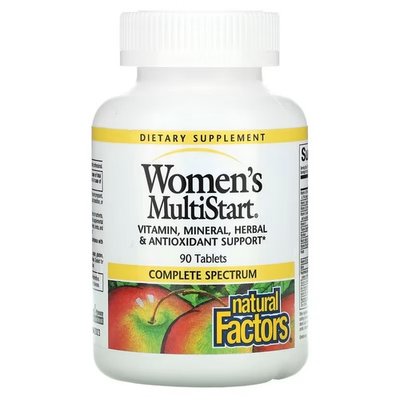 Natural Factors Women's MultiStart 90 таблеток NFS-01580 фото