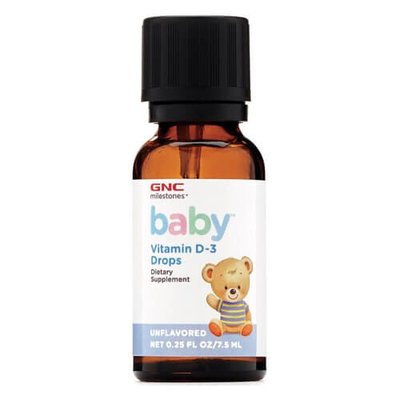 GNC milestones Baby Vitamin D-3 7.5 ml 1191 фото