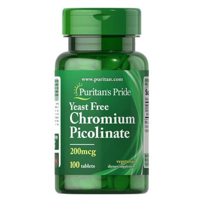 Puritan's Pride Chromium Picolinate 200 mcg 100 таб. 06390 фото