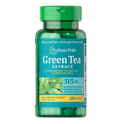 Puritan's Pride Green Tea Extract 315 mg 100 капс 03131 фото