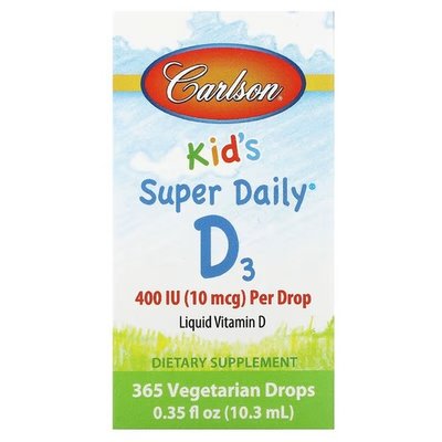Carlson Kids Super Daily D3 400 IU 10.3 ml CAR-01260 фото