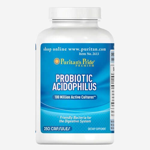 Puritan's Pride Probiotic Acidophilus 250 таб 02613 фото