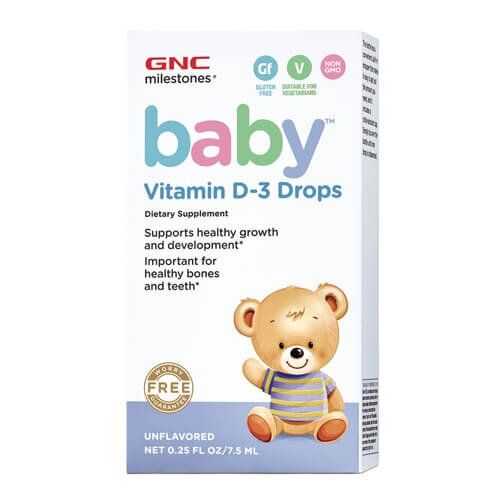 GNC milestones Baby Vitamin D-3 7.5 ml 1191 фото
