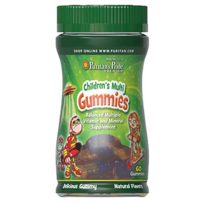 Puritan's Pride Children's Multivitamins & Minerals Gummies 60 Gummies 26128 фото