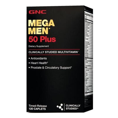 GNC Mega Men 50 Plus 120 табл 1022 фото
