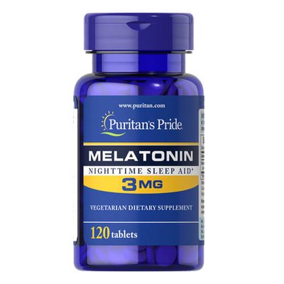 Puritan's Pride Melatonin 3 mg 120 таб 07903 фото