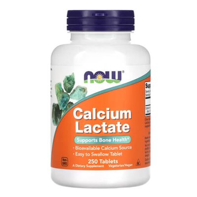 NOW Foods Calcium Lactate 250 таб 1747 фото