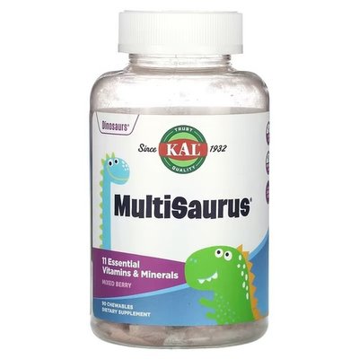 KAL MultiSaurus Mixed Berry 90 жувальних таблеток CAL-60212 фото