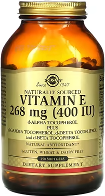 Solgar Vitamin E 268 мг (400 МО) 100 капсул SOL-03547 фото
