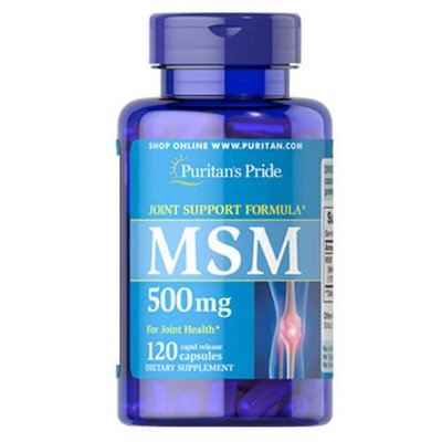 Puritan's Pride MSM 500 mg 120 капс 02307 фото