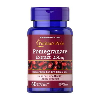 Puritan's Pride Pomegranate Extract 250 mg 60 капсул 13566 фото