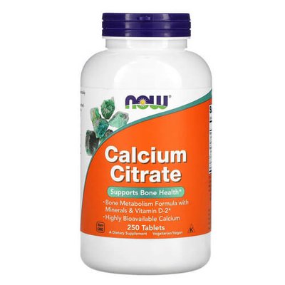 NOW Calcium Citrate 250 табл 1480 фото