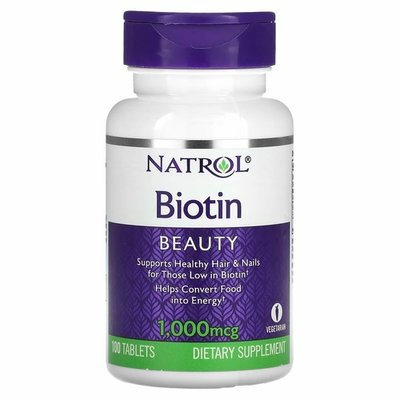 Natrol Biotin 1000 mcg 100 таб 01901 фото