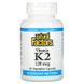 Natural Factors Vitamin K2 120 mcg 60 вегетарінських капсул 01939 фото 1