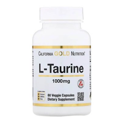 California Gold Nutrition L-Taurine 1000 mg 60 капс CGN-01133 фото