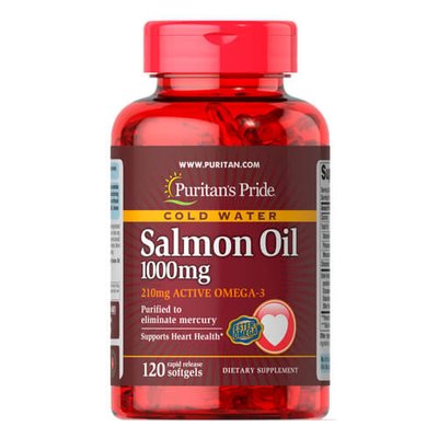 Puritan's Pride Omega-3 Salmon Oil 1000 mg 120 капс 04461 фото