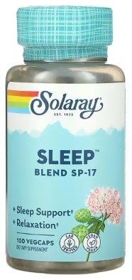 Solaray Sleep Blend SP-17 100 рослинних капсул SOR-02170 фото