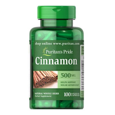 Puritan's Pride Cinnamon 500 mg 100 капс 14020 фото