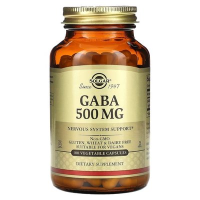 Solgar GABA 500 mg 100 капсул SOL-01211 фото