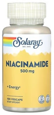 Solaray Niacinamide 500 mg 100 рослинних капсул SOR-04365 фото