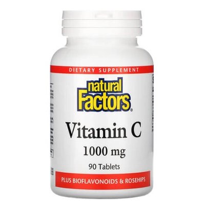 Natural Factors Vitamin C 1000 mg 90 tab 1197 фото