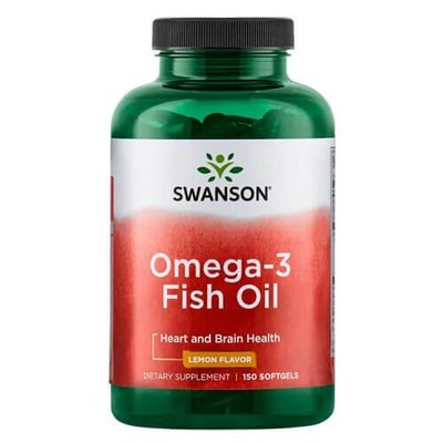Swanson Premium Omega-3 Fish Oil Lemon Flavor 150 капс 1219 фото