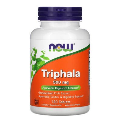 NOW Triphala 500 mg 120 табл 1491 фото
