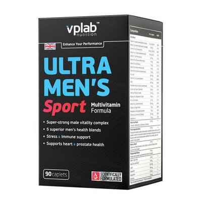 VPLab Ultra Men’s Sport Multivitamin Formula 90 таб. 622 фото