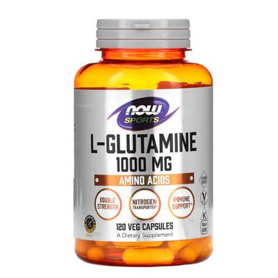 NOW L-Glutamine 1000 mg 120 капсул 1758 фото