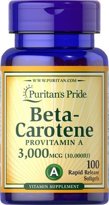 Puritan's Pride Beta-Carotene 10,000 IU 100 капс 01520 фото