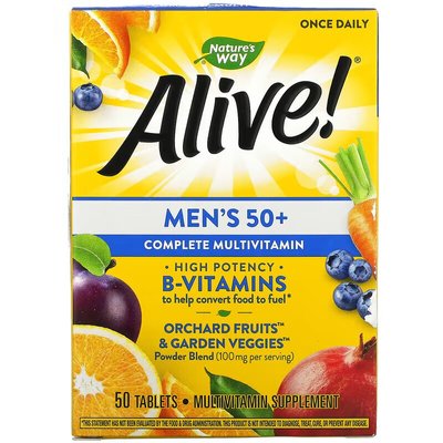 Nature's Way Alive! Men's 50+ Complete Multivitamin 50 таблеток NWY-13661 фото