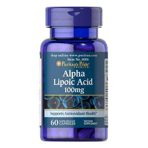 Puritan's Pride Alpha Lipoic Acid 100 mg 60 капс 0677 фото