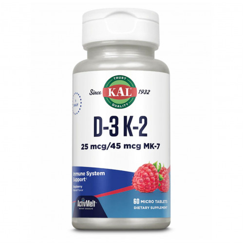 D3 & K2 25mcg - 60 tabs Raspberry D3 & K2 25mcg - 60 tabs Raspberry