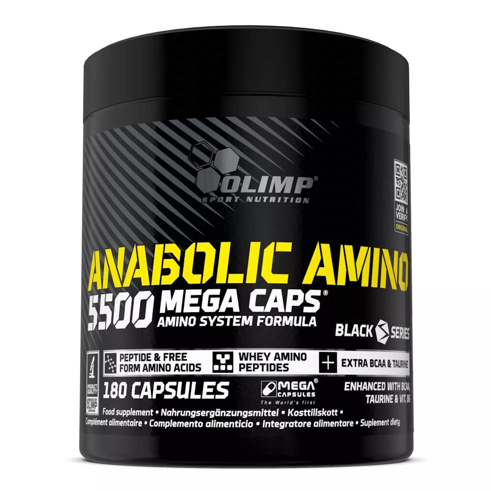 Амінокислота Olimp Sport Nutrition Anabolic Amino 5500, 180 капсул