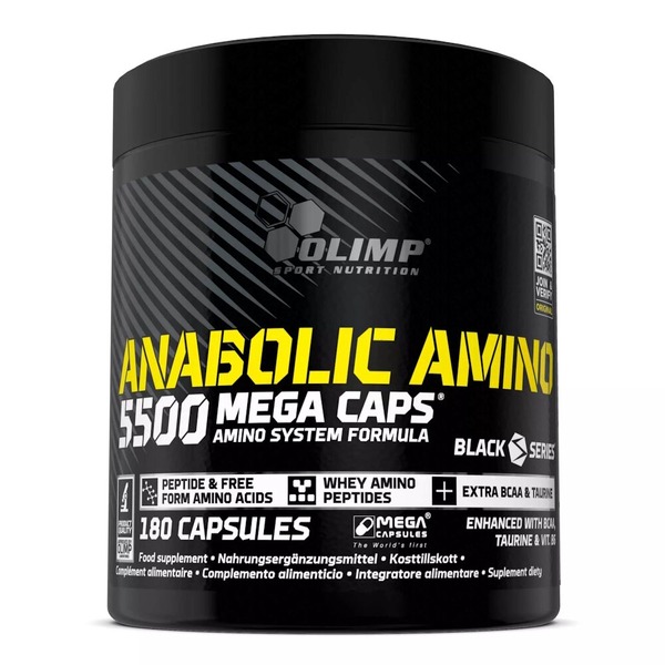 Амінокислота Olimp Sport Nutrition Anabolic Amino 5500, 180 капсул
