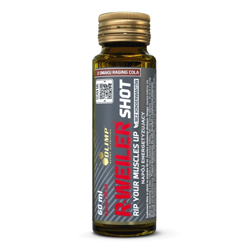 Предтренировочный комплекс Olimp Sport Nutrition R-Weiler Shot, 9*60 мл. Фото 4