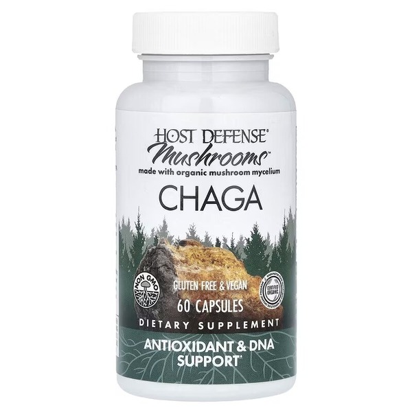 Натуральна добавка Host Defense Chaga, 60 капсул