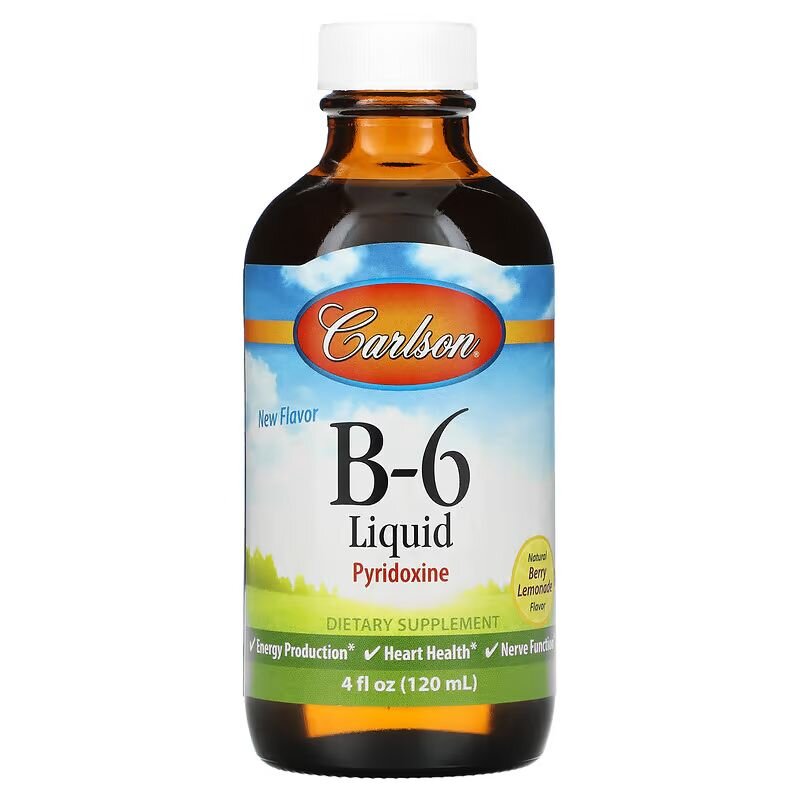 Витамины и минералы Carlson Labs Vitamin B6 Liquid, 120 мл