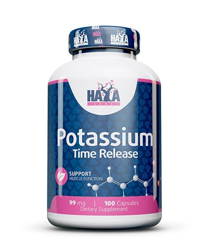 Калій Haya Labs Potassium Time Release, 100 вегакапсул