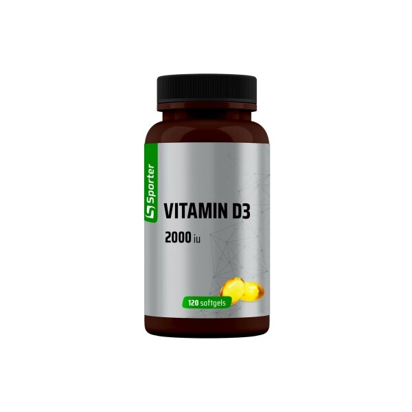 Вітамін D3 Sporter Vitamin D3 2000 IU, 120 капсул для підтримки нервової системи