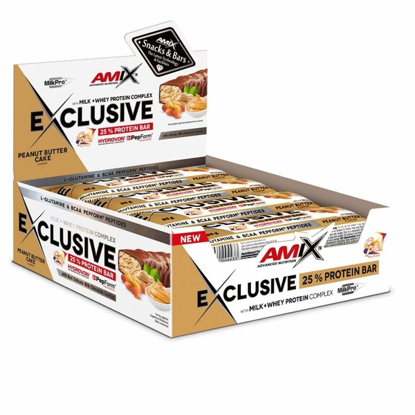 Батончик AMIX Exclusive Protein Bar, 12*85 грамм. Фото 7