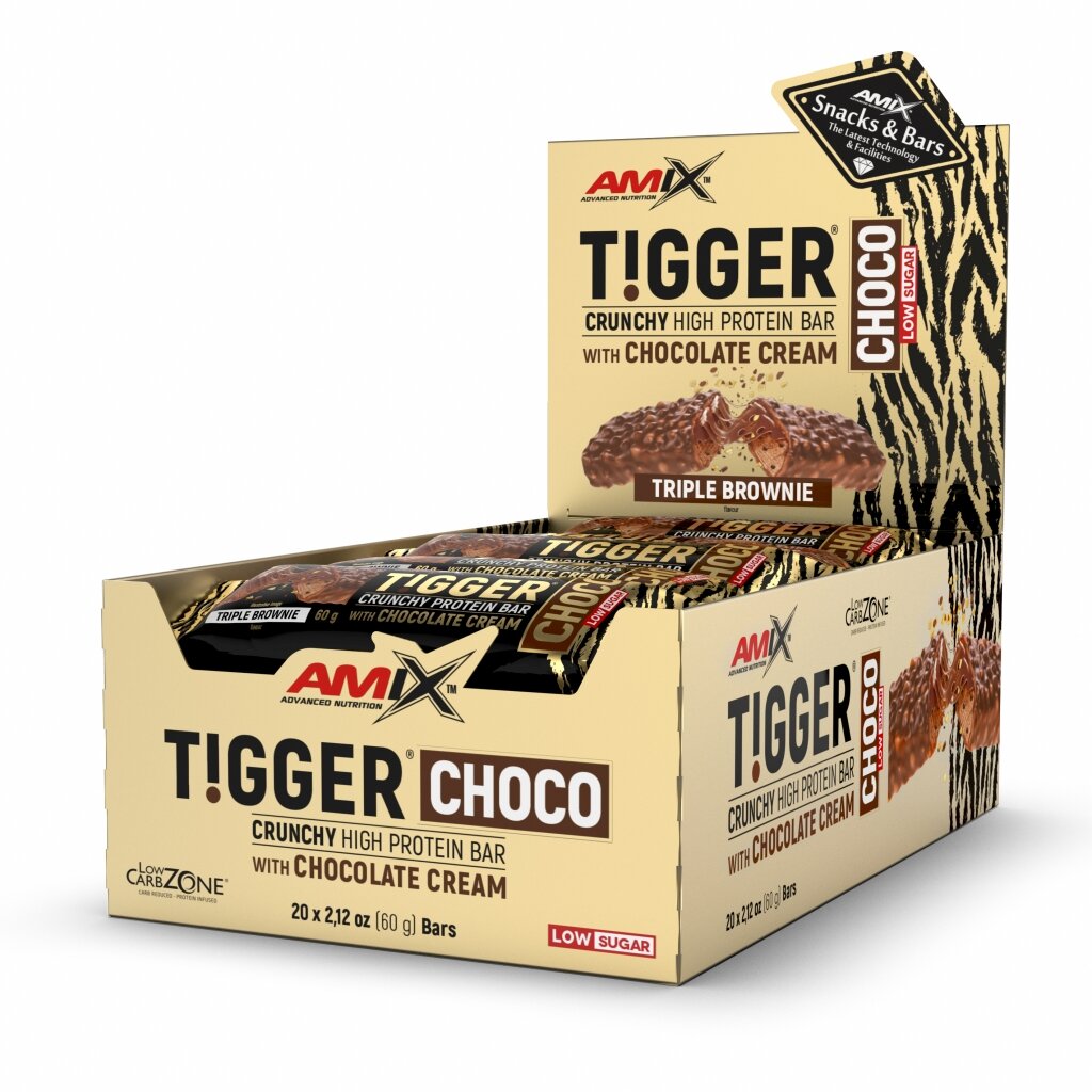 Батончик AMIX Tigger Choco Crunchy Protein Bar, 20*60 грамм
