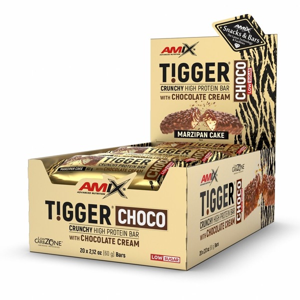 Батончик AMIX Tigger Choco Crunchy Protein Bar, 20*60 грамм. Фото 2